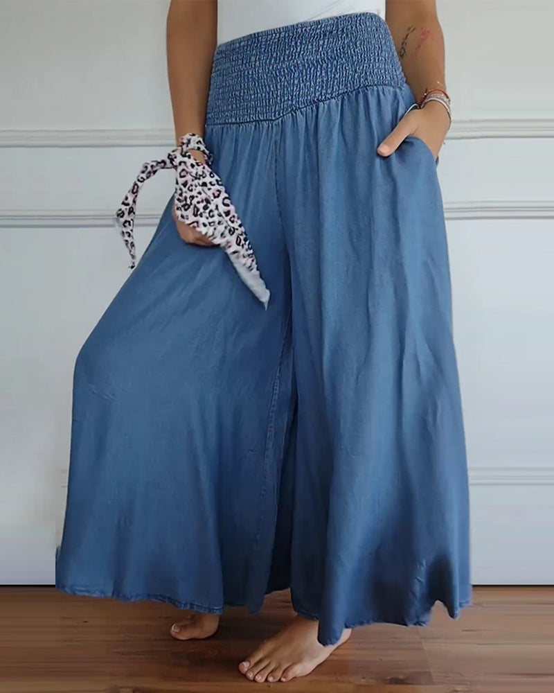 Elizabeth Elegant High Waist Wide Leg Pants
