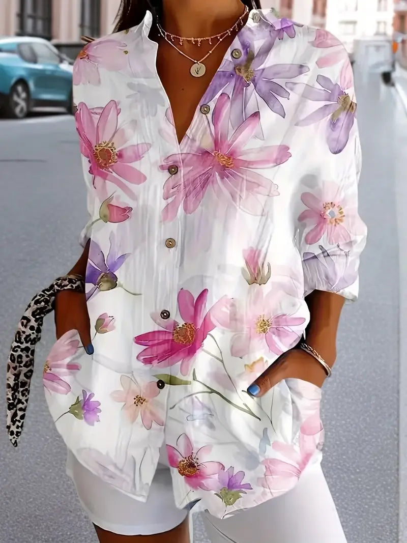 Daisy Breeze Button Up Shirt – Women’s fashion piece