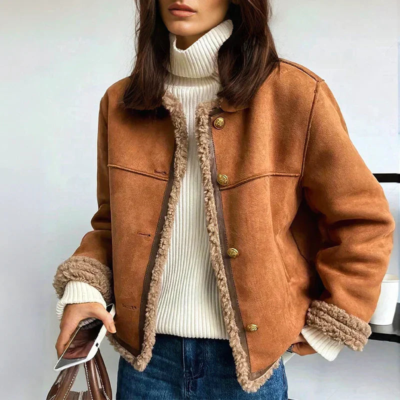 Aubrielle™ | Shearling Lined Jacket – Women’s fashion piece