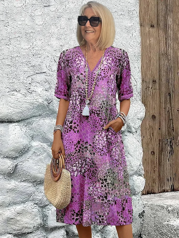 Camille | Vibrant Mid Length Dress