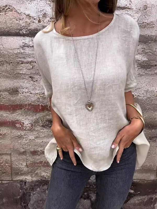 Aviva Casual O Neck Loose Top – Women’s fashion piece