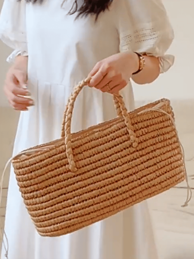 Arden Woven Beach Tote