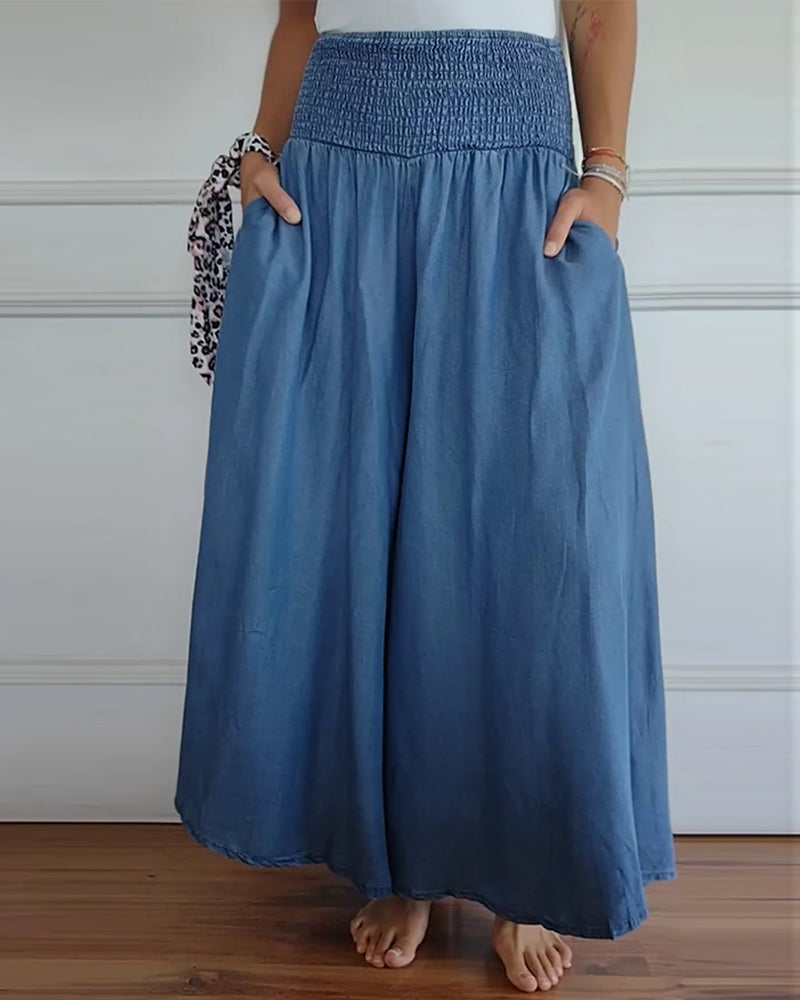 Elizabeth Elegant High Waist Wide Leg Pants