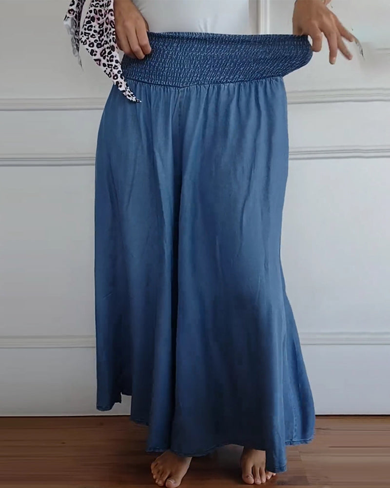 Elizabeth Elegant High Waist Wide Leg Pants
