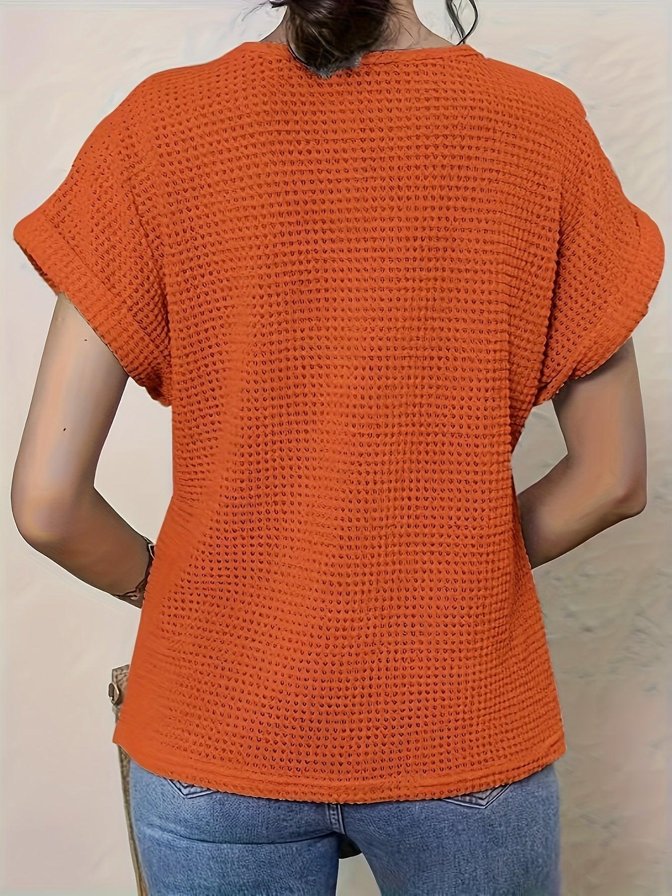 Maya Boho Knit Lace Tee
