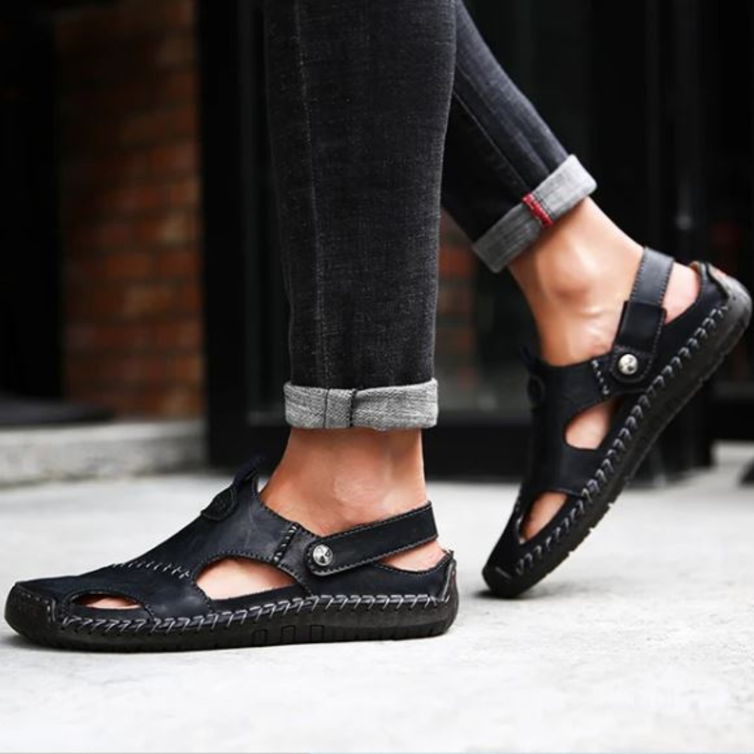 LeatherSandals™ - Soft Leather Men's Breathable Outdoor Sandals