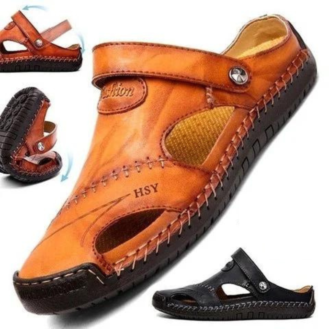 LeatherSandals™ - Soft Leather Men's Breathable Outdoor Sandals