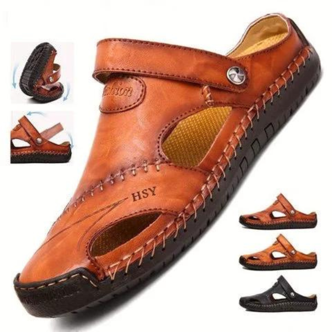 LeatherSandals™ - Soft Leather Men's Breathable Outdoor Sandals