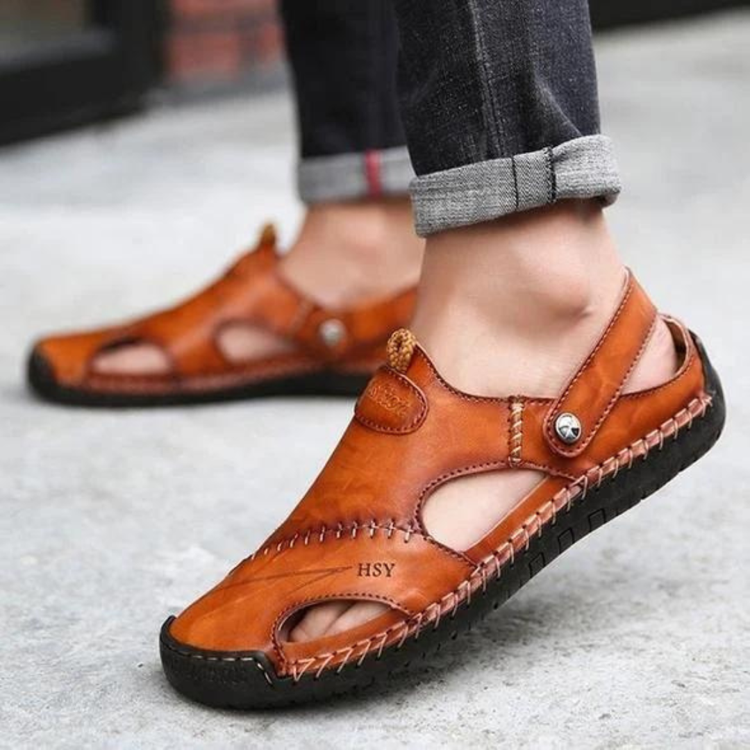LeatherSandals™ - Soft Leather Men's Breathable Outdoor Sandals