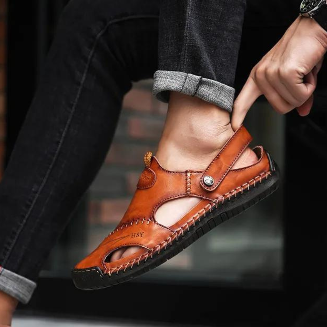 LeatherSandals™ - Soft Leather Men's Breathable Outdoor Sandals
