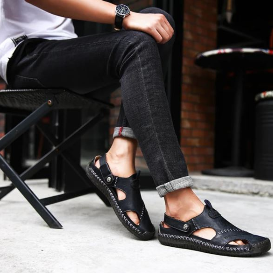 LeatherSandals™ - Soft Leather Men's Breathable Outdoor Sandals