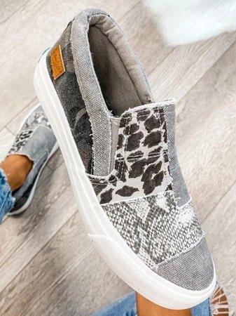 Gwen Patchwork Slip On Sneakers
