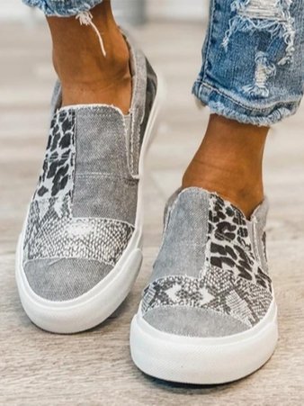 Gwen Patchwork Slip On Sneakers