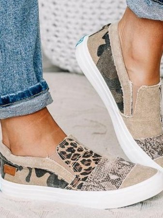 Gwen Patchwork Slip On Sneakers