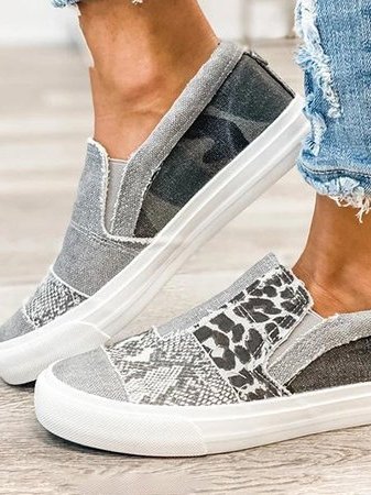 Gwen Patchwork Slip On Sneakers