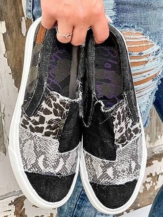 Gwen Patchwork Slip On Sneakers