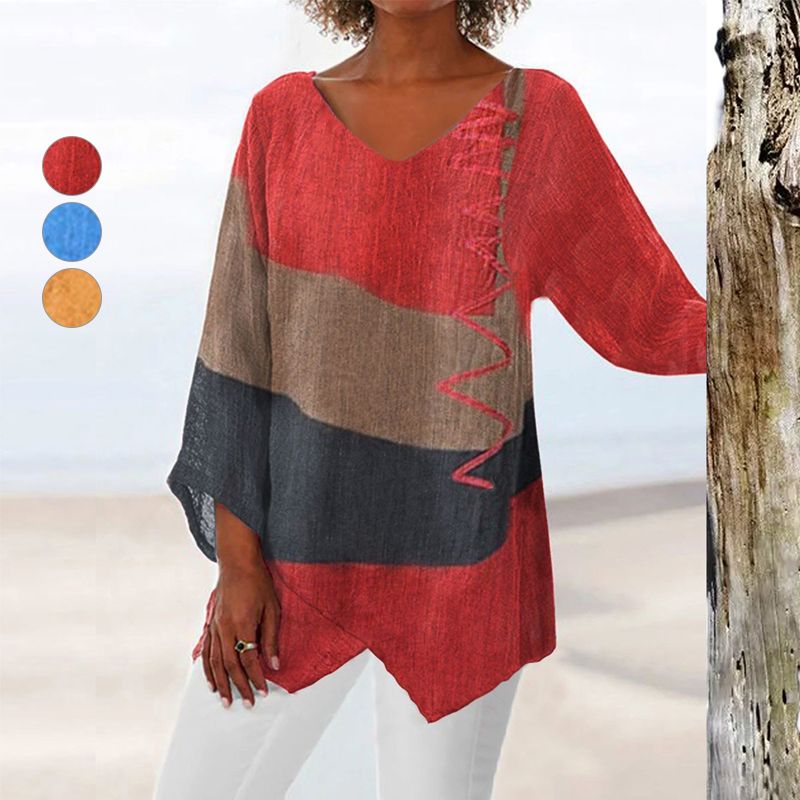 Hélène – Artistic V Neck Tunic