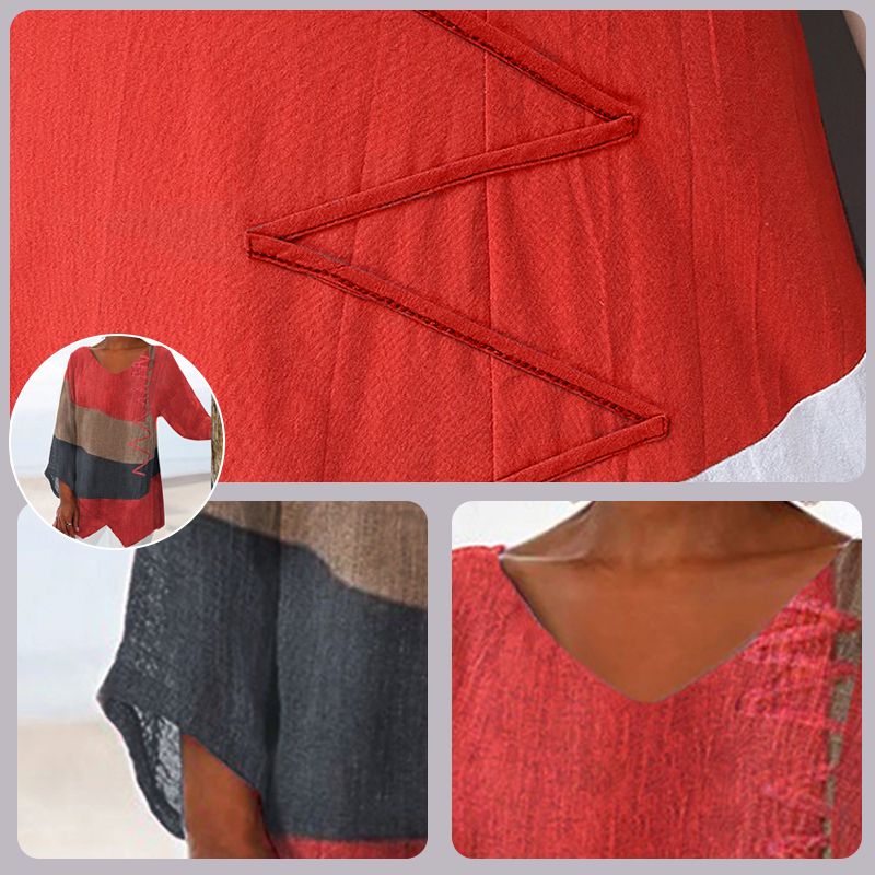 Hélène – Artistic V Neck Tunic
