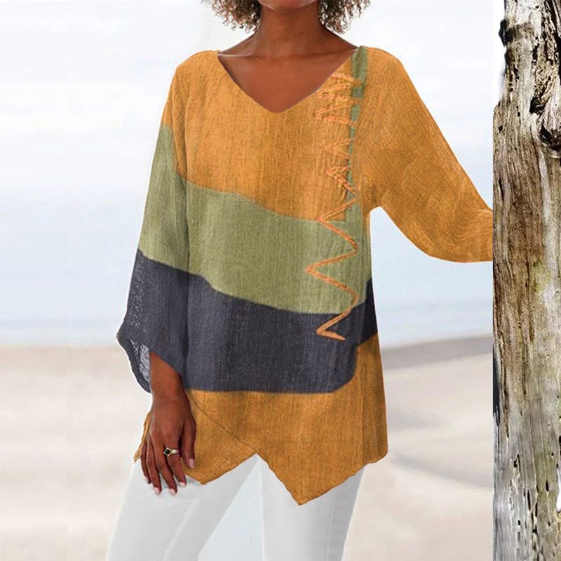 Hélène – Artistic V Neck Tunic – Women’s fashion piece