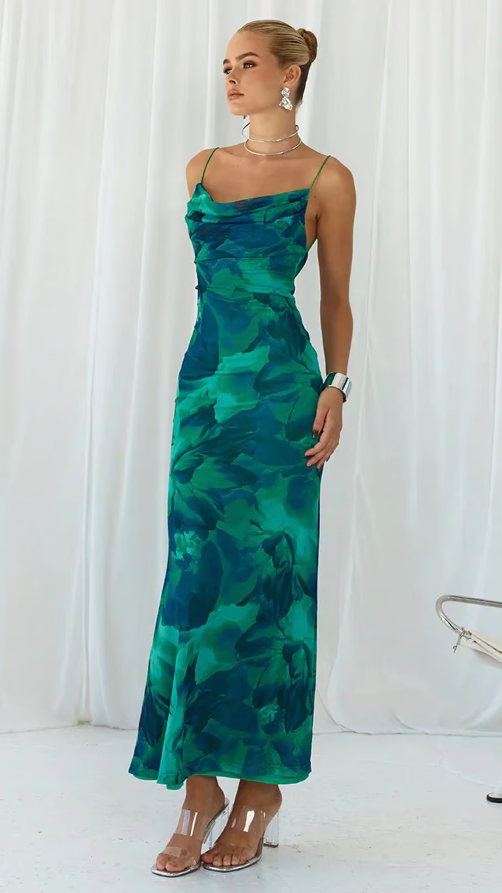 Ainsley Sleeveless Club Party Bodycon Maxi Dress