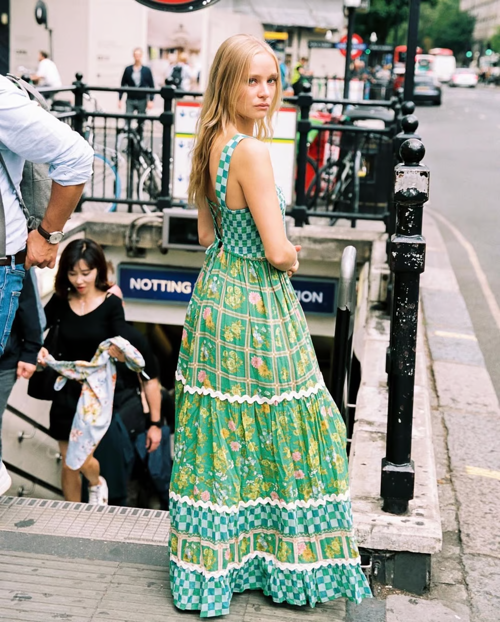 Basil Sunshine Dreams Boho Maxi Dress