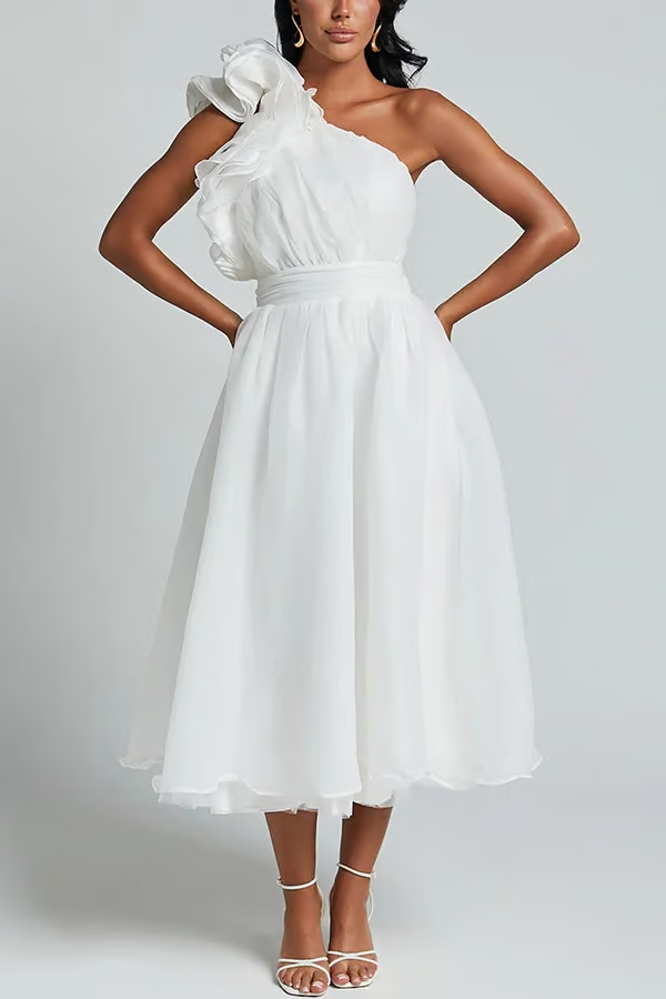 Bellamy Chic Slanted Elegance Summer Dress