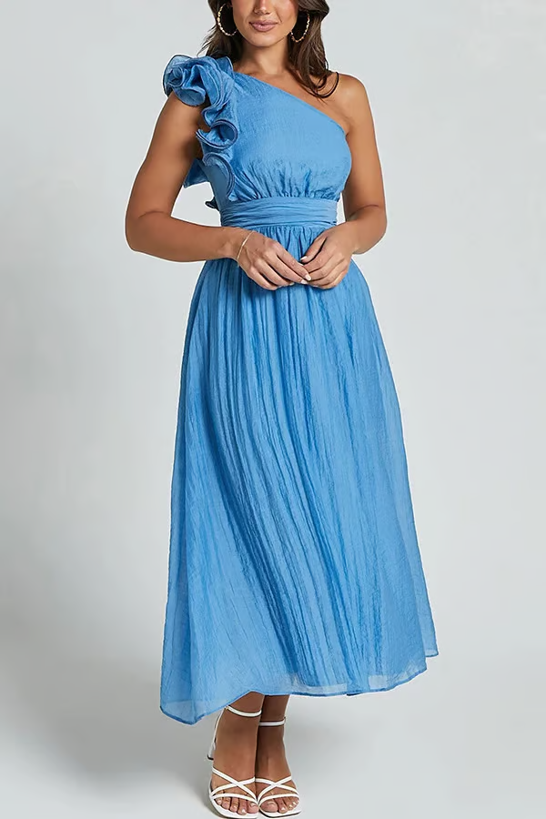 Bellamy Chic Slanted Elegance Summer Dress