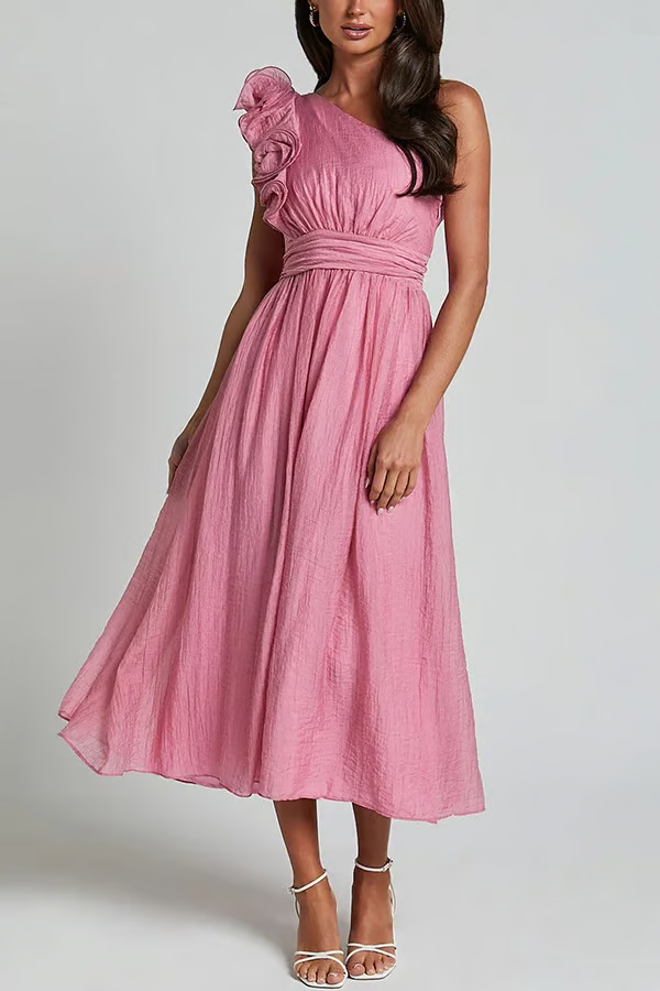 Bellamy Chic Slanted Elegance Summer Dress