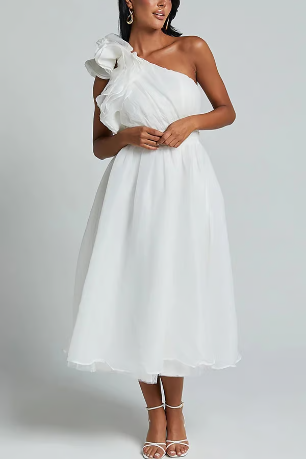 Bellamy Chic Slanted Elegance Summer Dress