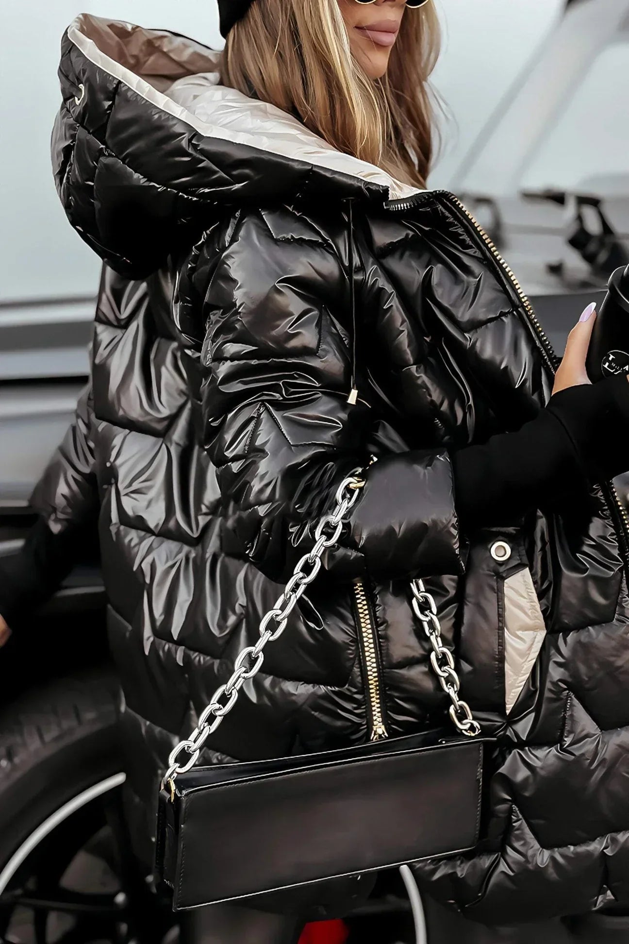Isla Shine – Stylish Winter Coat With Hood And Lining