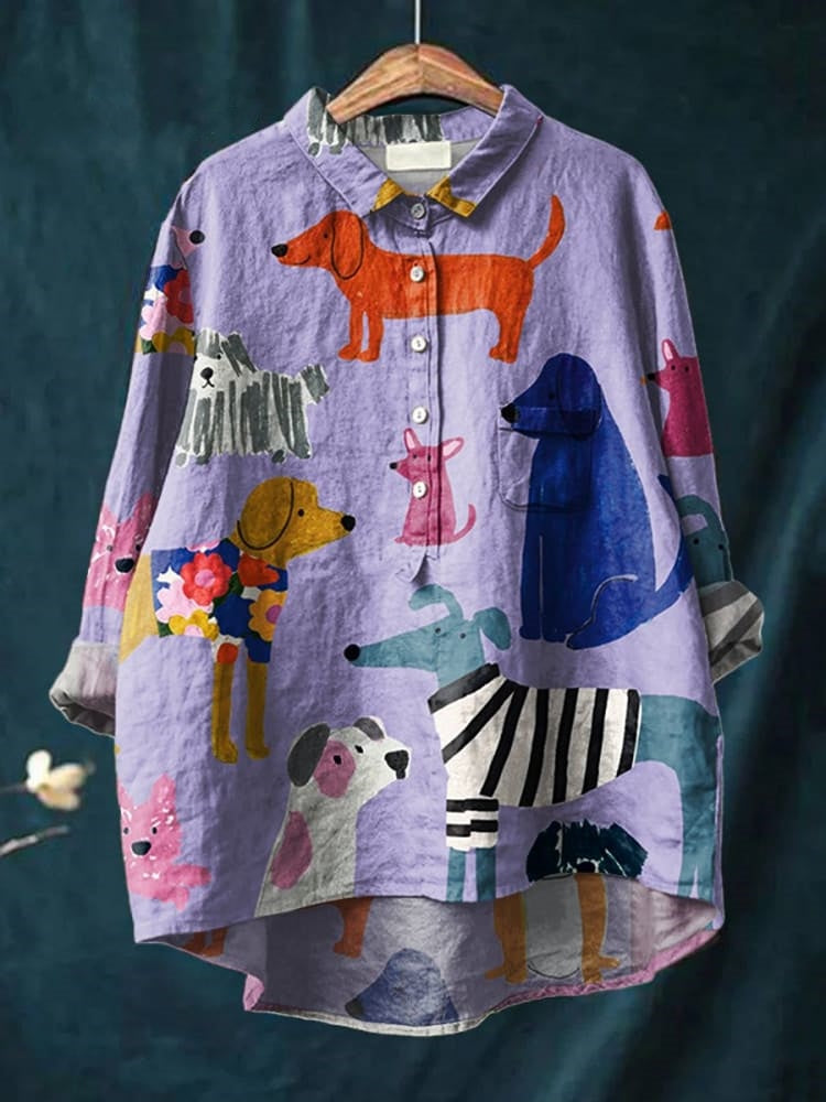 Quinley Chic Playful Printed Blouse