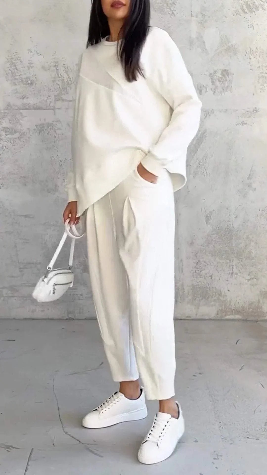 Anna | Two Piece Set With Round Neckline