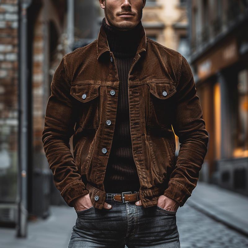 Vintage Corduroy Jacket for Men