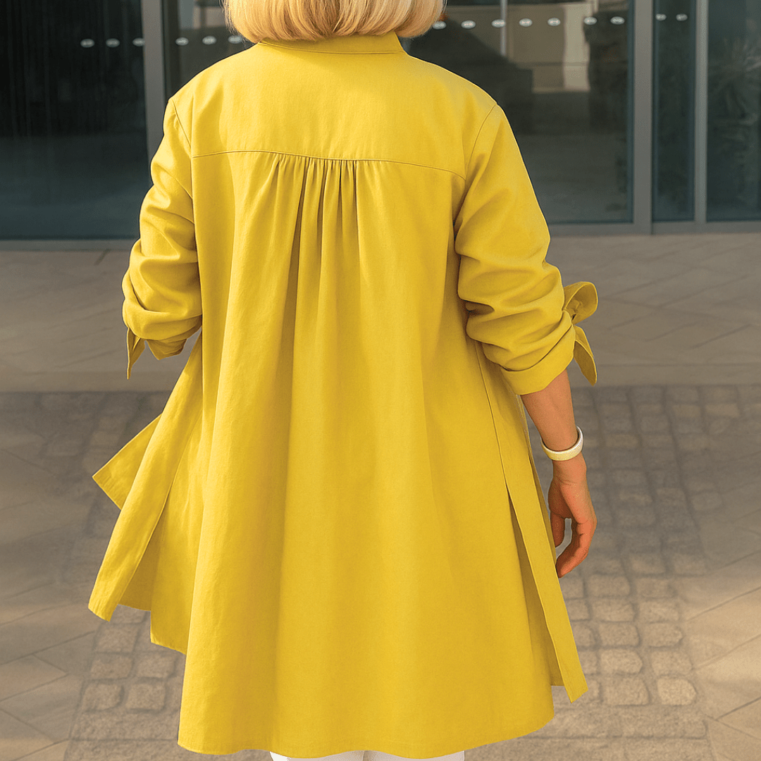 Laura Flowy Button Down Blouse