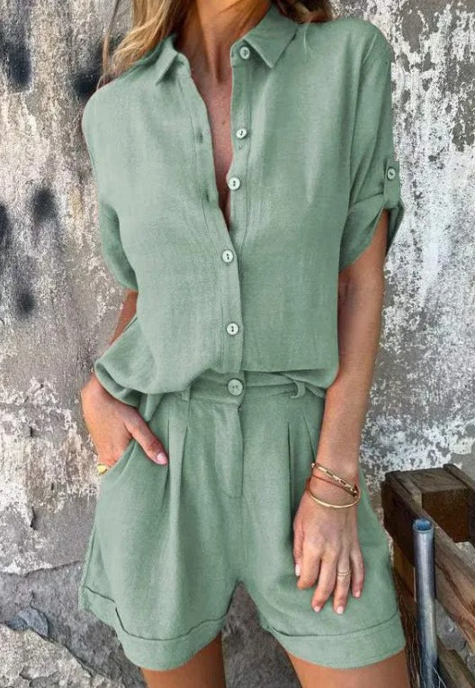 Sienna – Relaxed Button Up Set