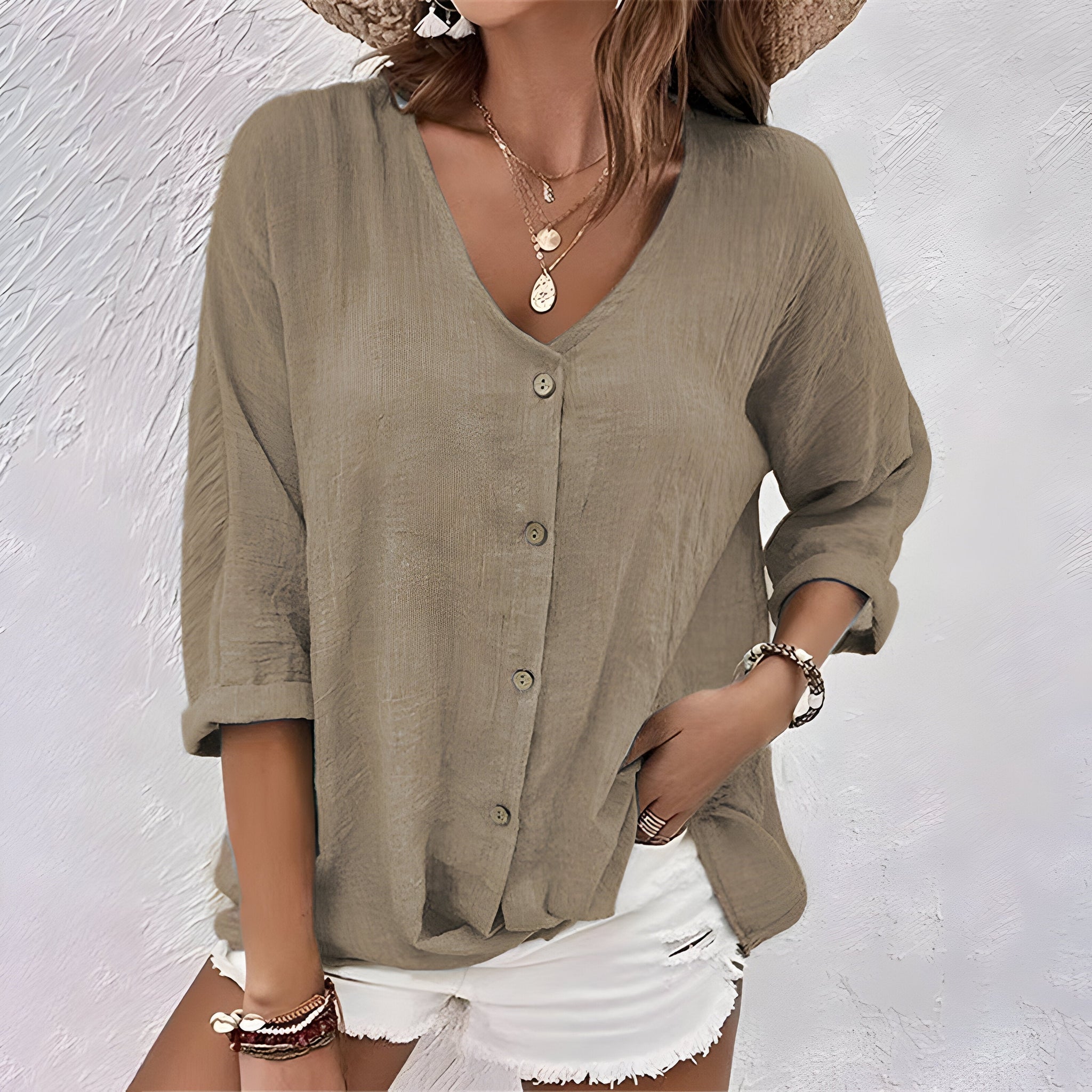Harper – Relaxed Everyday Button Blouse – Women’s fashion piece