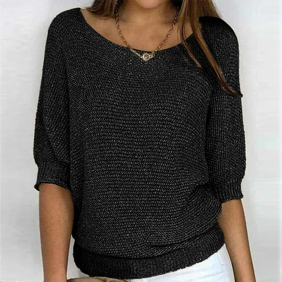 Nyssa Women's Casual Knit Pullover Top – Women’s fashion piece