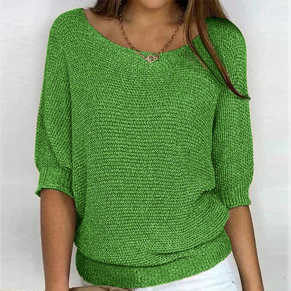 Nyssa Women's Casual Knit Pullover Top