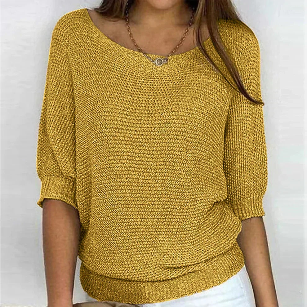 Nyssa Women's Casual Knit Pullover Top