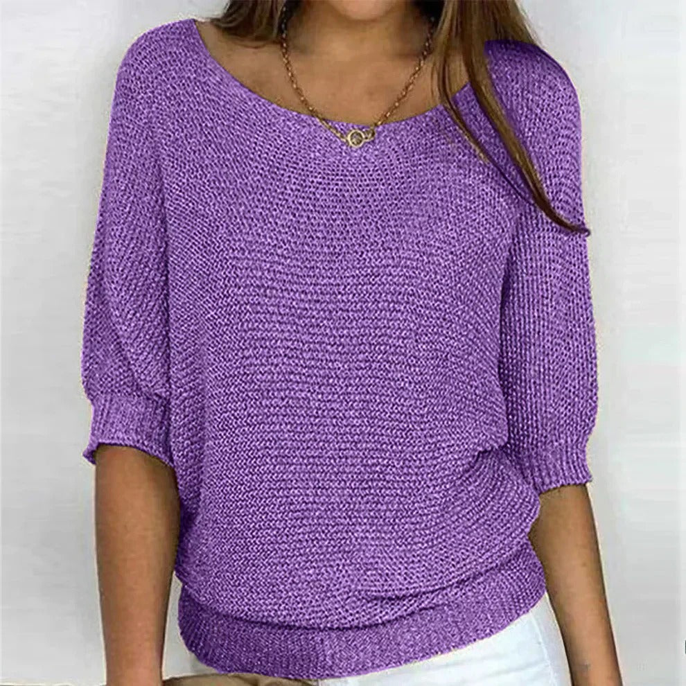 Nyssa Women's Casual Knit Pullover Top