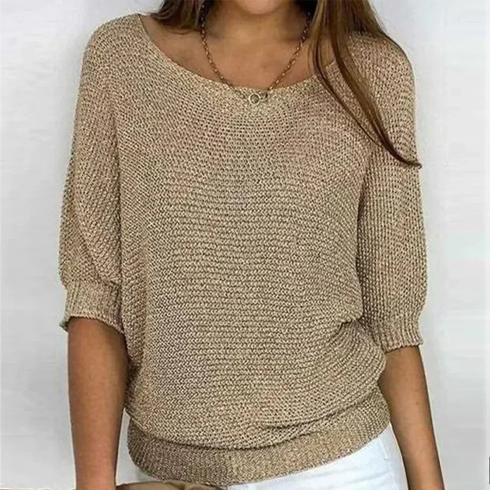 Nyssa Women's Casual Knit Pullover Top – Women’s fashion piece