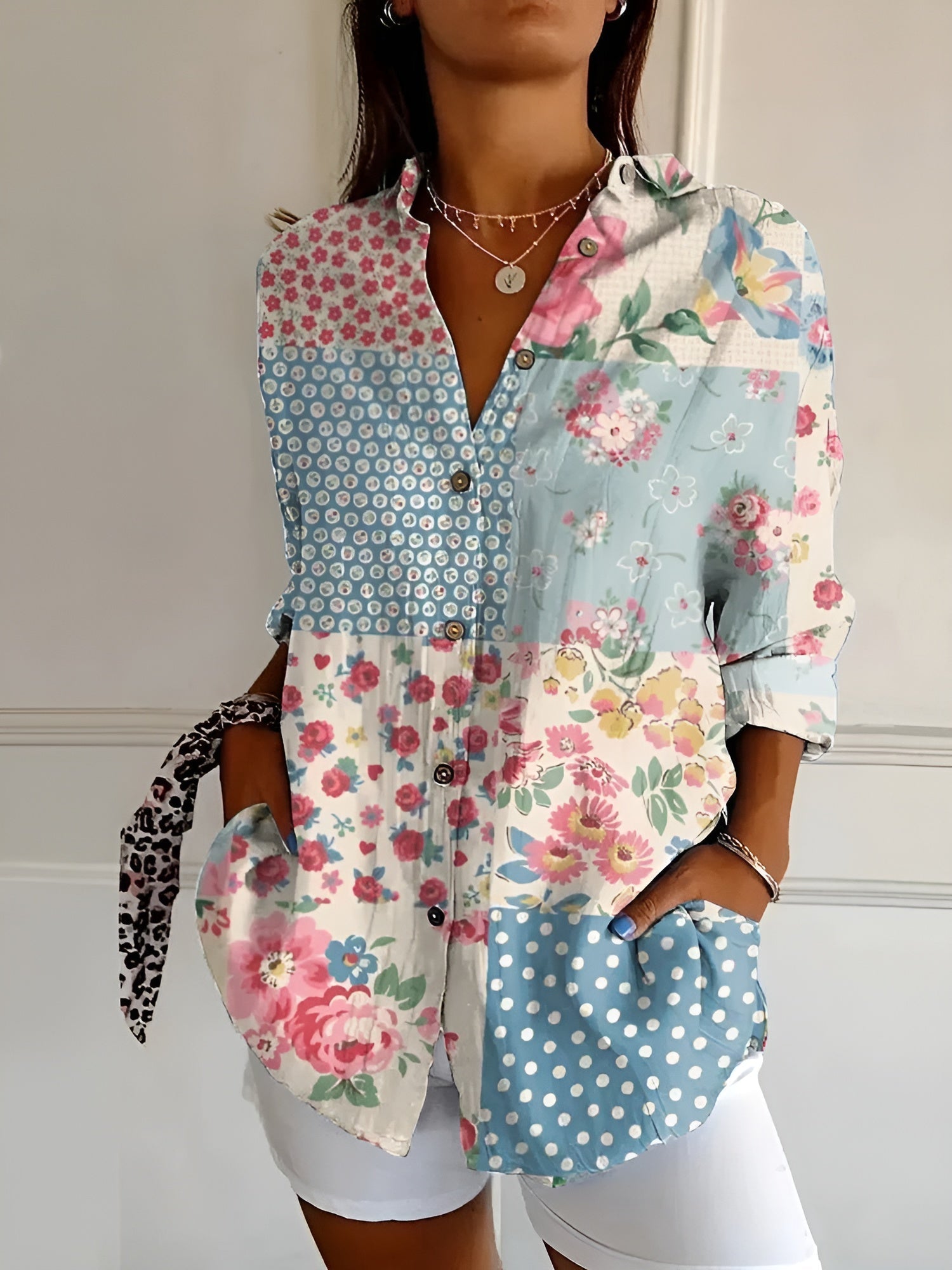 Halcyon Women's Printed Button Up Shirt