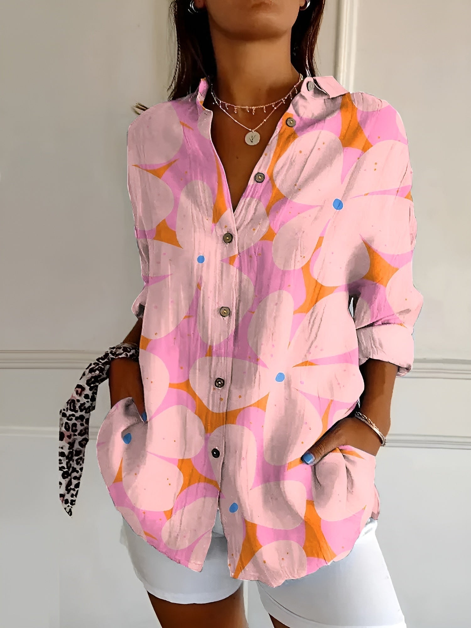 Halcyon Women's Printed Button Up Shirt
