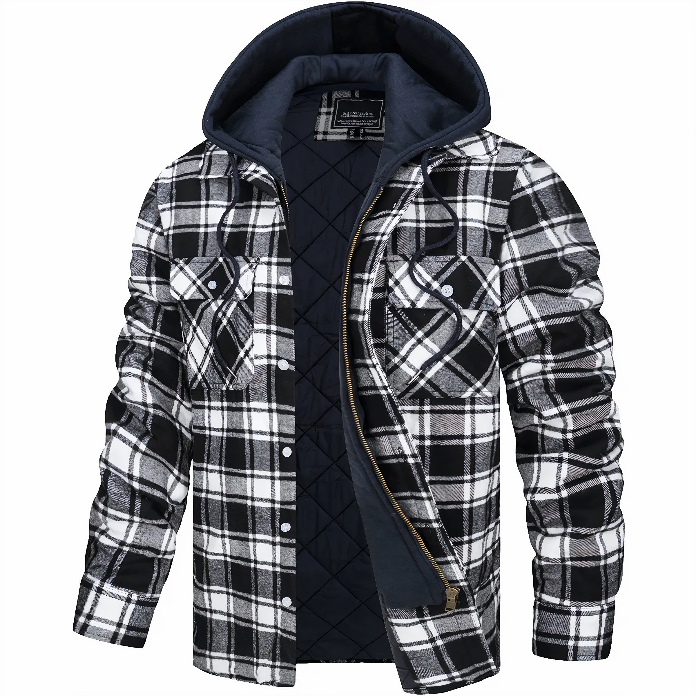 Julius™ - Checked Jacket with Zipper