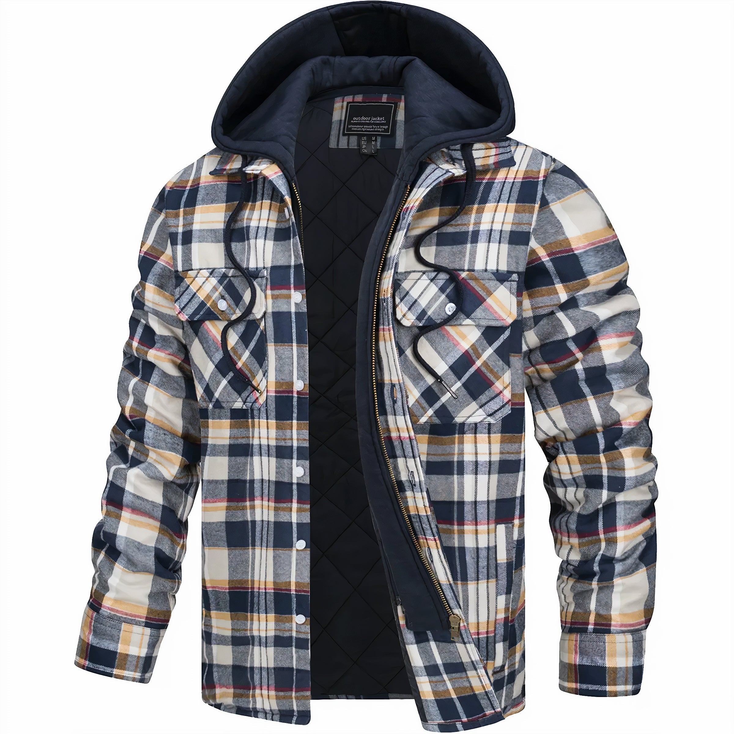 Julius™ - Checked Jacket with Zipper