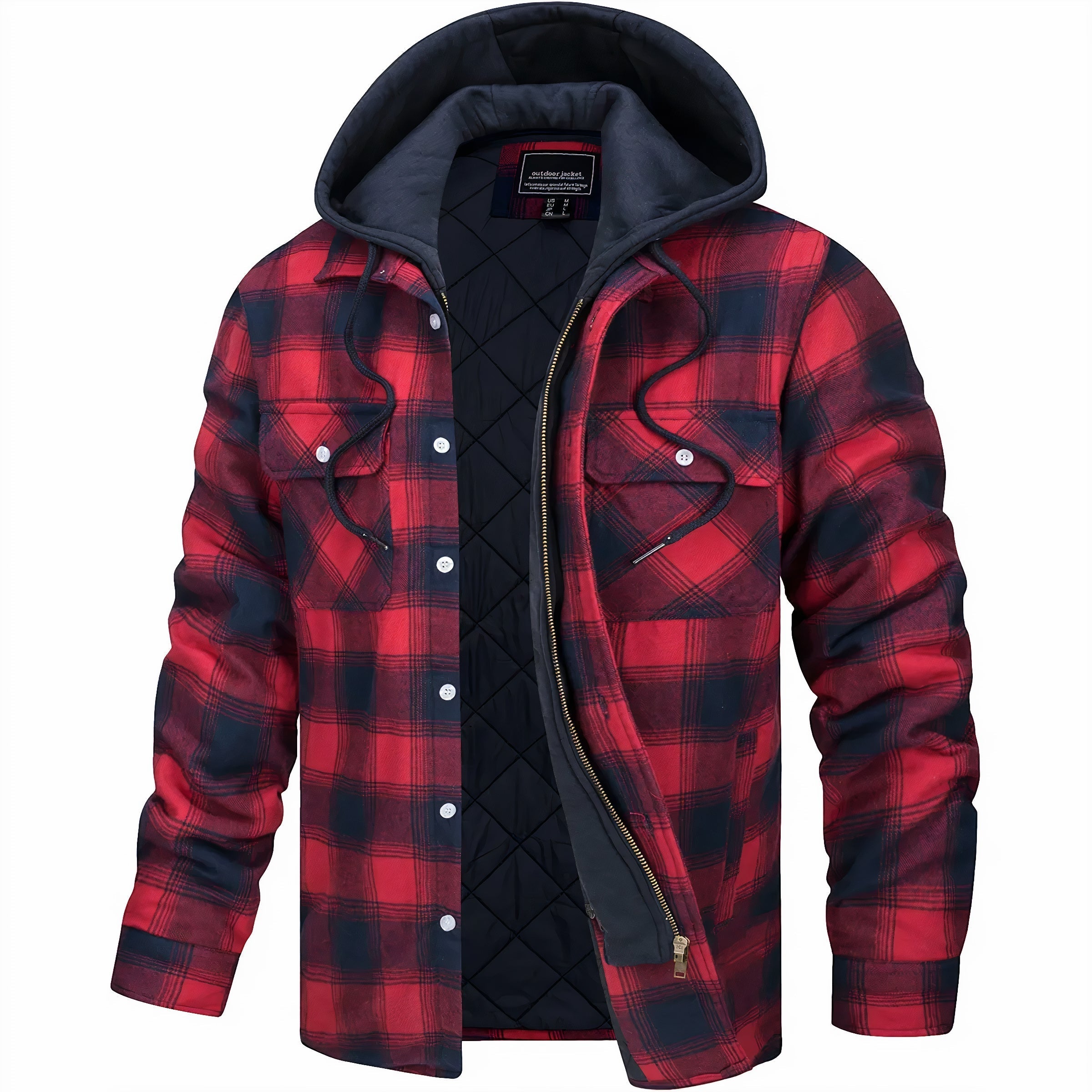 Julius™ - Checked Jacket with Zipper