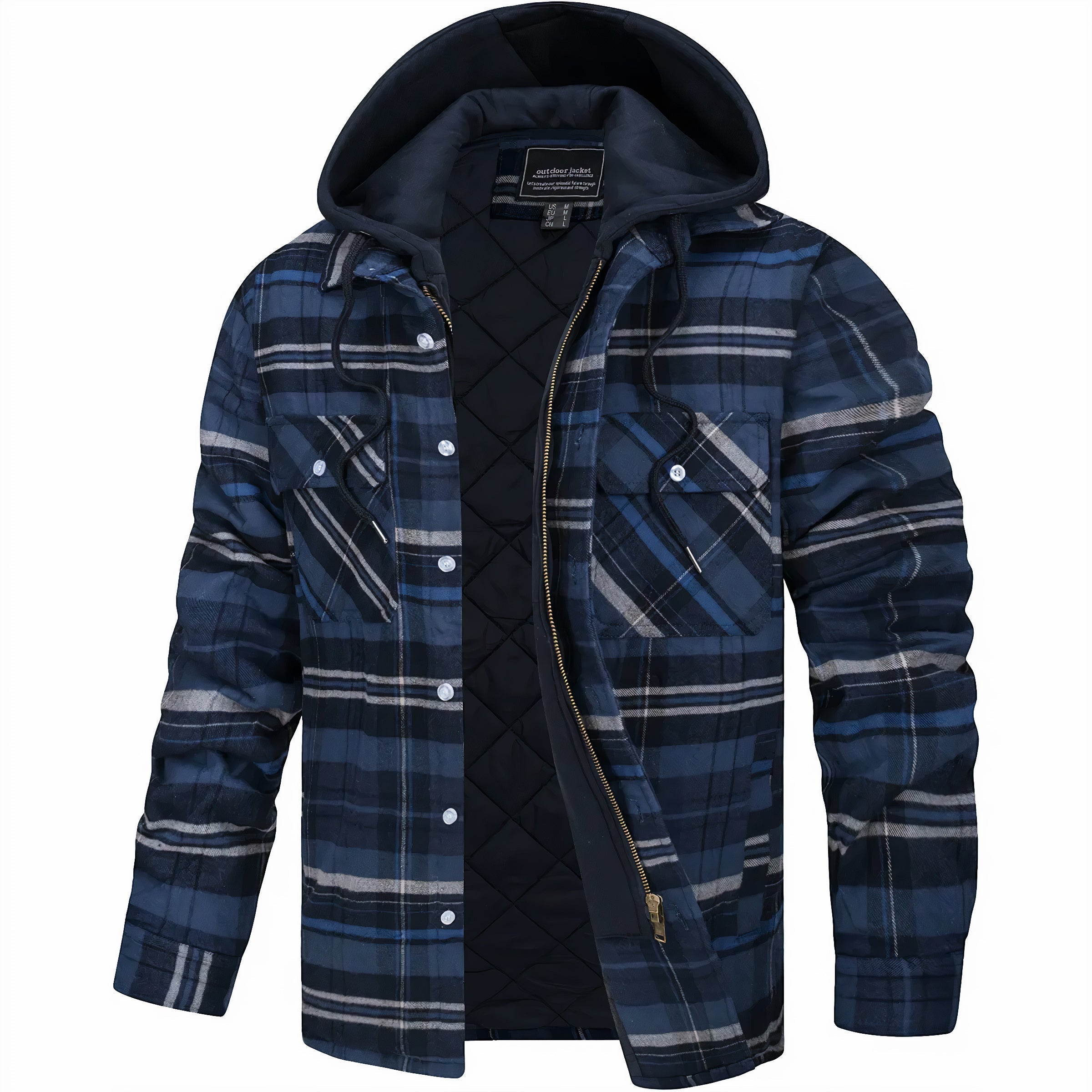 Julius™ - Checked Jacket with Zipper