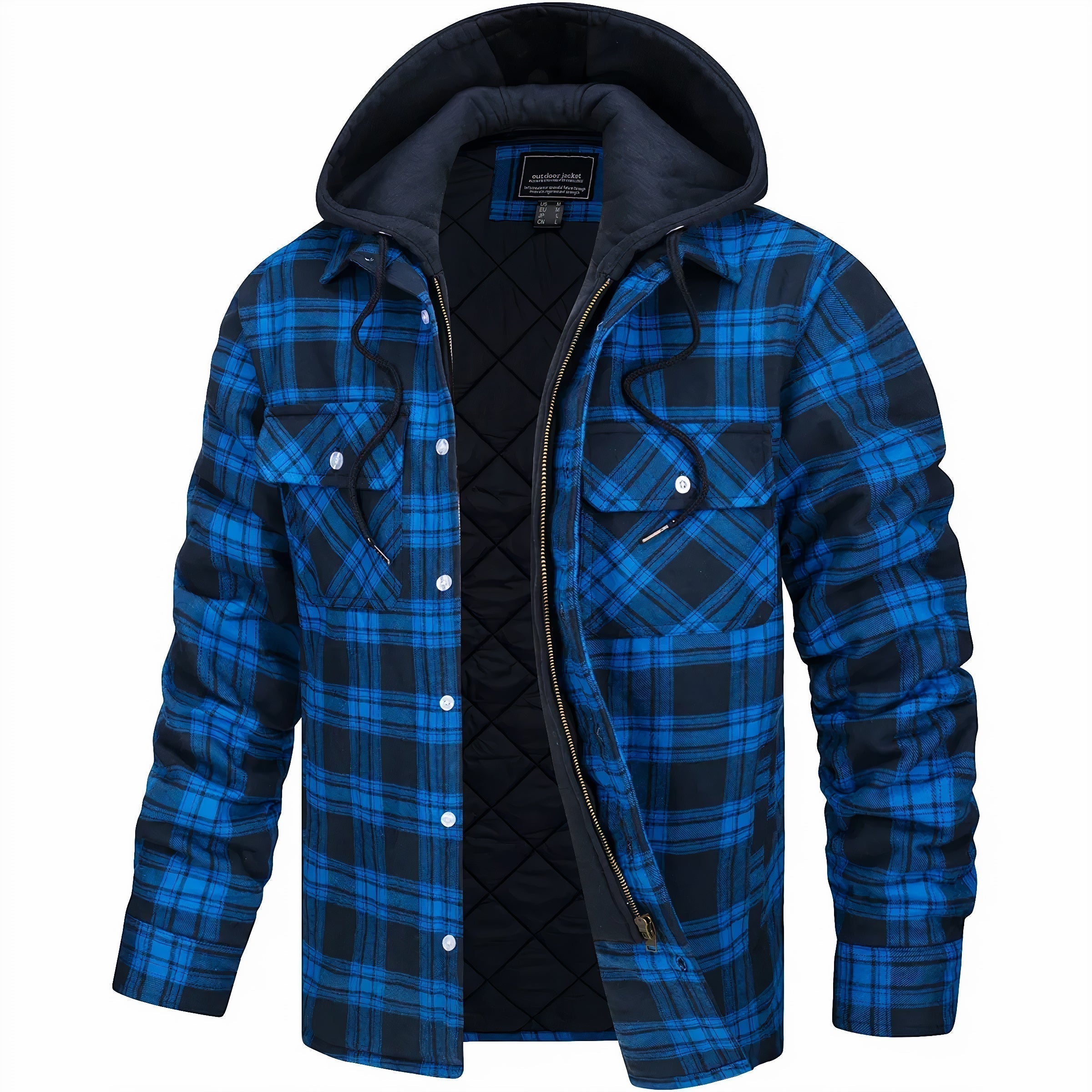 Julius™ - Checked Jacket with Zipper